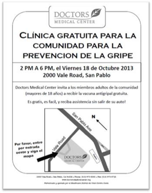 Flu Shot Spanish